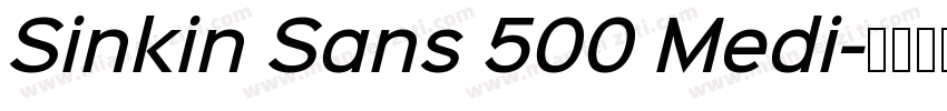 Sinkin Sans 500 Medi字体转换